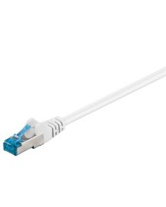 CAT 6a Patch-kaapeli S/FTP (PiMF), valkoinen, 1,5m