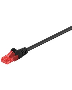 CAT 6 Verkkokaapeli, U/UTP, musta, 25m
