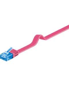CAT 6a Verkkokaapeli, litteä U/UTP, purppura, 2m