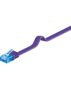 CAT 6a Verkkokaapeli, litteä U/UTP, liila, 2m