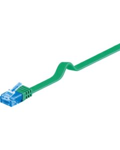 CAT 6a Verkkokaapeli, litteä U/UTP, vihreä, 5m