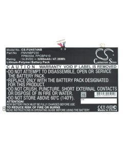 Battery for Fujitsu Lifebook UH574 Laptop - 14,8V (Compatible)