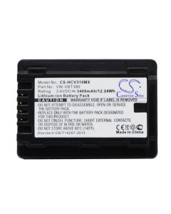 Battery for Panasonic camera HC-250EB - 3400mAh
