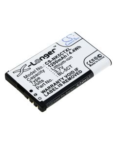 Batteri til Nokia 5220 XpressMusic (Kompatibel)