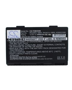 Battery for Toshiba Satellite M30X Laptop - 14,8V (Compatible)