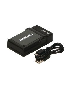 Duracell DRP5959 paristolaturi laitteelle Panasonic DMW-BLE9, DMW-BLG10, DMW-BLH7E (NEW)