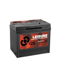 GS Yuasa GS-L26-70 12V 70Ah 450A vapaa-ajan akku (käynnistys ja toiminta)