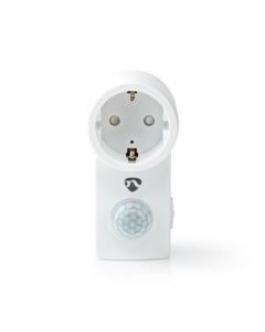 Nedis, Liiketunnistin  Suojamaadoitettu F-Tyypin Pistorasia  Säädettävät Aika-, Valaistus- ja Herkkyysasetukset