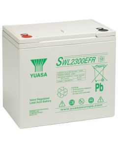 SWL2300FR Yuasa lyijyakku (High-Drain erityisesti UPS-järjestelmille) (Tulta hylkivä laatikko)