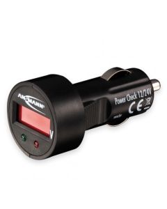 Ansmann Power Check volttimittari laitteelle tupakansytytinliitin