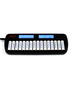 JAPCELL BC-1600 laturi LCD näytöllä -16 kpl AA/AAA- paristoja (ei sisällä paristoja)