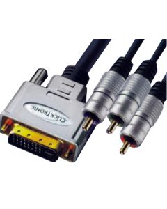 DVI-I liitin -> RCA-liitin (RGB) (20.0m)