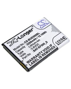 Akku Bluebird viivakoodin skannerin EF500R - 3,8V