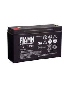 Fiamm FG 11201 6V 12Ah (Terminaali 4,8mm)