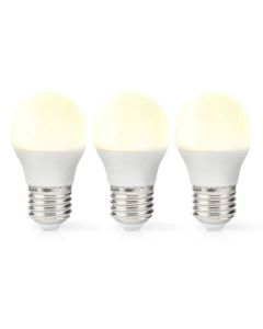 LED Pear E27 | G45 | 4.9 W | 470 LM | 2700 K | Kuuma valkoinen | 3 palaa.