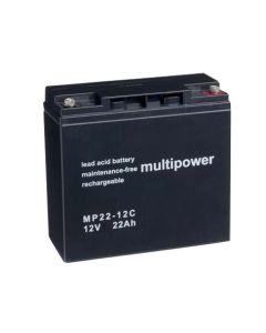 Multipower MP22-12I 12V 22Ah kulutusakku golfkärryihin