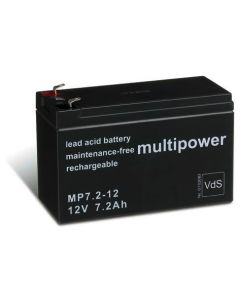 Multipower 12V - 7,2Ah (4.8mm)
