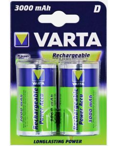 VARTA Power Accu D / R20 / Mono (2 kpl) 3000mAh Akku