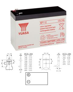 NP7-12 Yuasa Lyijyakku