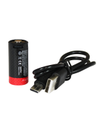 JAPCELL JC123R - CR123 ladattava 3 .7V 650mAh Li-ion akku (1 kpl)
