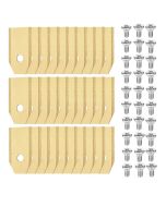 30x Terät Husqvarna Automower / Gardena / Greenworks Optimow - Titaanipinnoitettu teräs sis. ruuvit - Japcell