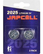 JAPCELL Lithium CR2025 Paristot - 2 kpl. pakkaus