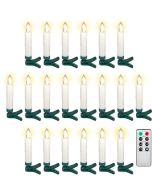 Goobay LED -joulukuusilamppu sis. Kaukosäädin, valkoinen, 20 kpl.