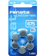 Renata ZA675 (6 kpl) Kuulokojeen paristo - 0 % elohopeaa