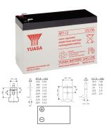 NP7-12 Yuasa Lyijyakku
